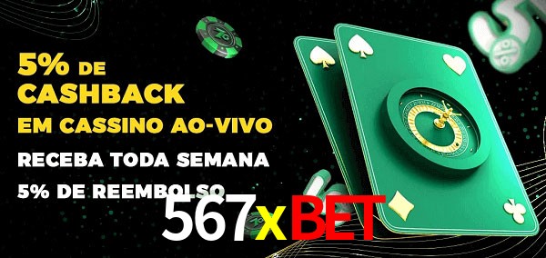 Promoções do cassino ao Vivo 567xbet